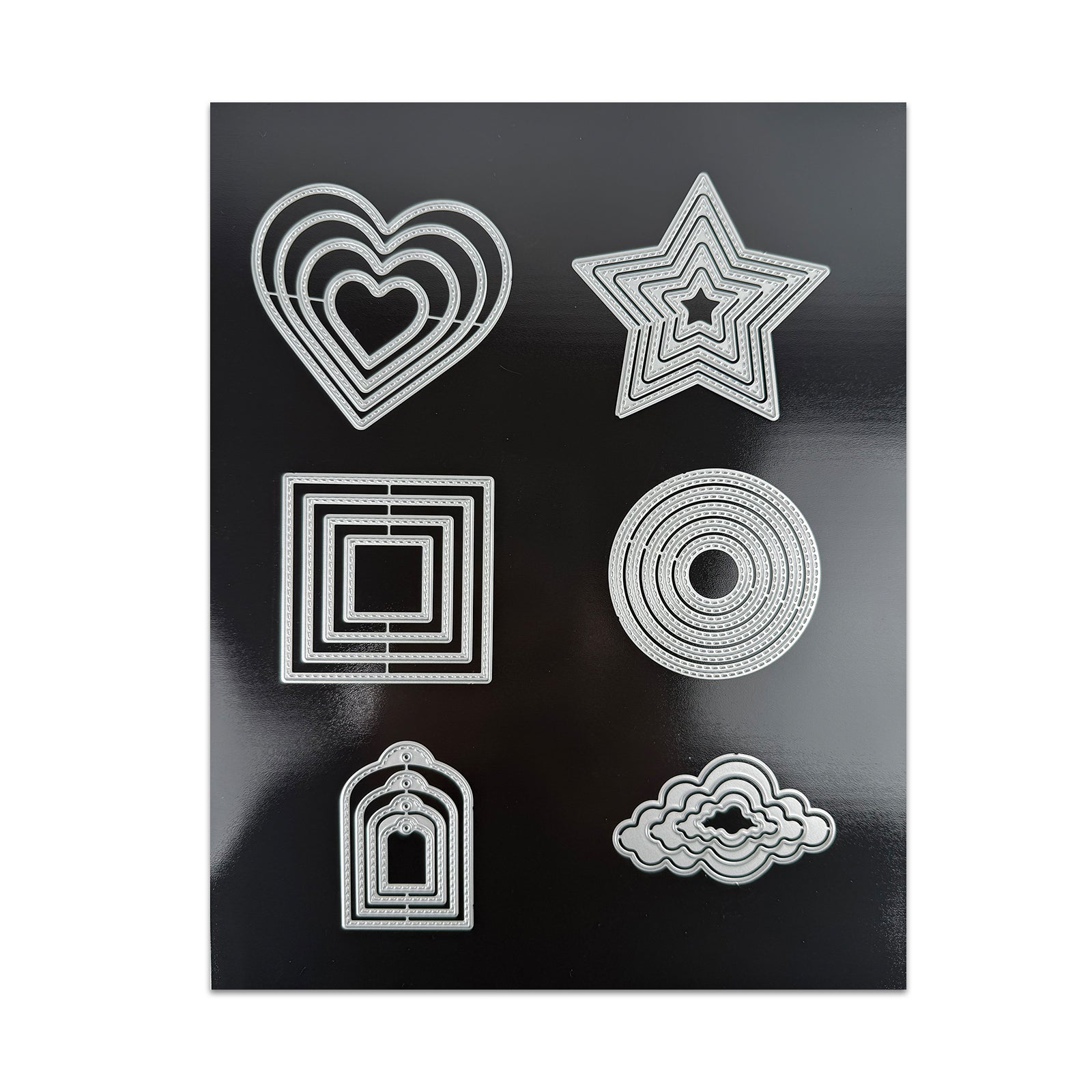 HUSPER Magnetic Sheets 8.5" x 11" Non Adhesive 30 mil 8 Pack for Dies Storage - Flexible Blank Magnet Sheet Set for Crafts, DIY, Sign Making, to Make Dots, Square Magnets, Circles, Strips, Tape