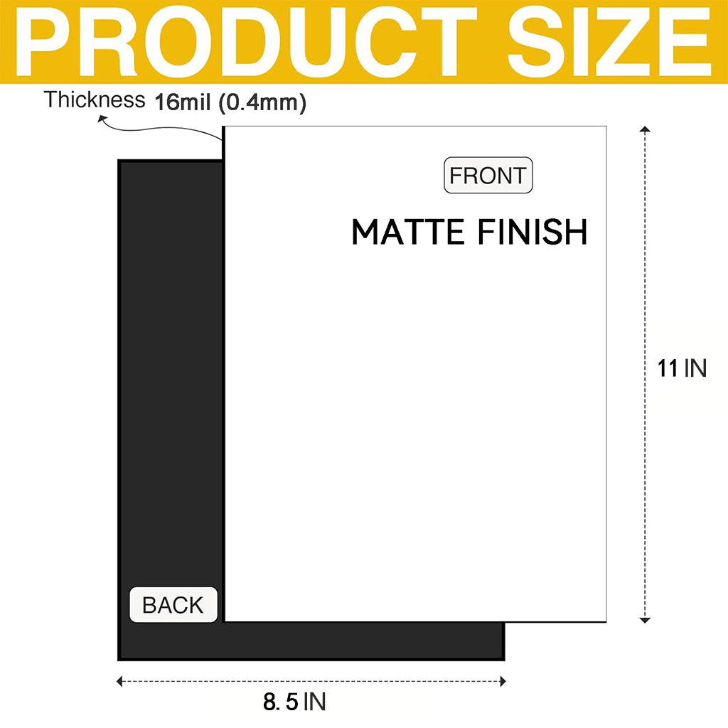 HUSPER Printable Magnetic Sheets 8 x 10 Inches Matte Magnet Paper Sheet 5 Pcs Non Adhesive Magnetic Paper for Inkjet Printers, Flexible Magnet Photos for DIY Crafts