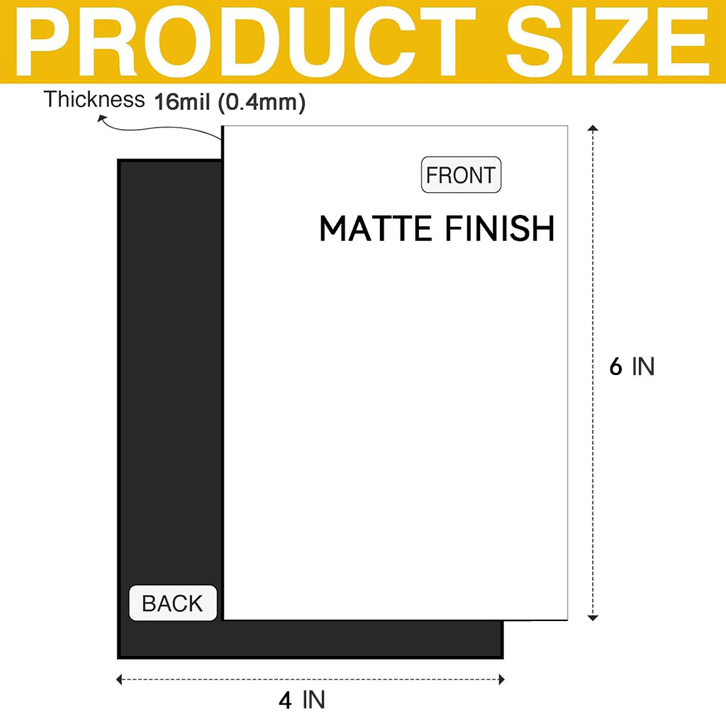HUSPER Printable Magnetic Sheets 4 x 6 Inches Matte Magnet Paper Sheet 40 Pcs Non Adhesive Magnetic Paper for Inkjet Printers, Flexible Magnet Photos for DIY Crafts