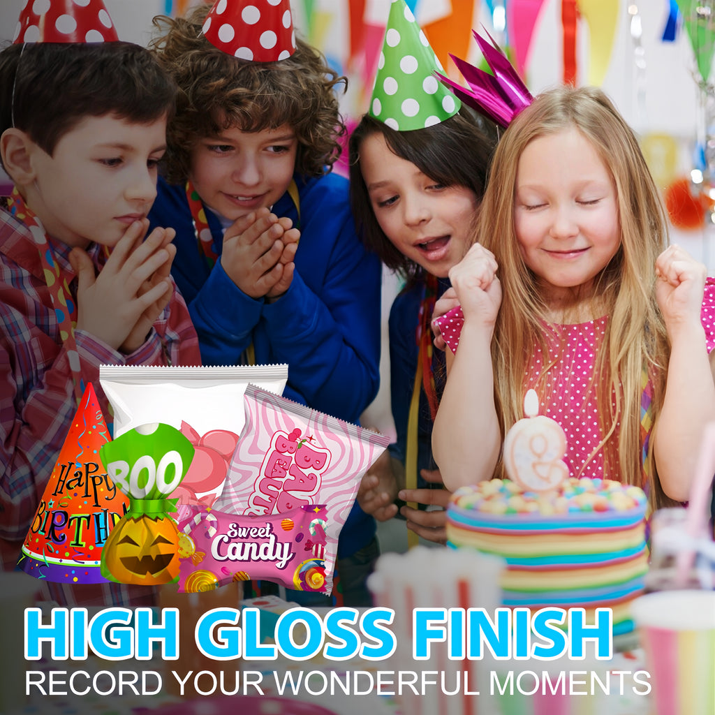 HUSPER Glossy Thin Inkjet Printer Paper 8.5x11 Inches 200 Sheets for DIY Chip Bag and Custom Party Favors 30LB Photo Paper 115g