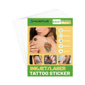 HUSPER Printable Temporary Tattoo Paper for Inkjet Printer - Skin-Safe, Water-Resistant, Blank 8.5x11” Sheets for Personalized Designs - Make Your Own Temporary Tattoos at Home - 10 Set