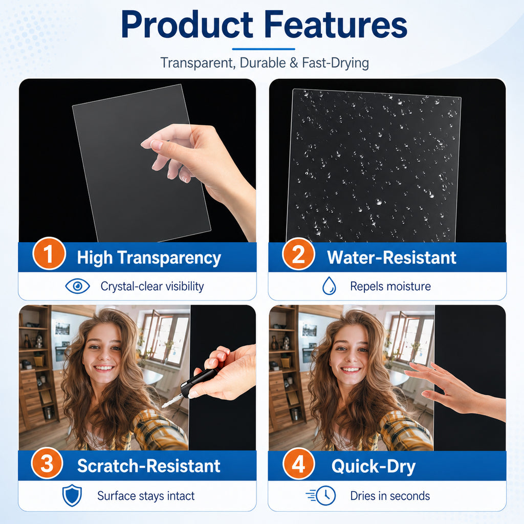 HUSPER 20 Sheets Pintable Waterproof Milky Transparency Film Acetate Clear Sheets for Crafts 8.5x11 OHP Overhead Projector Film For Inkjet Printer Quick-Dry