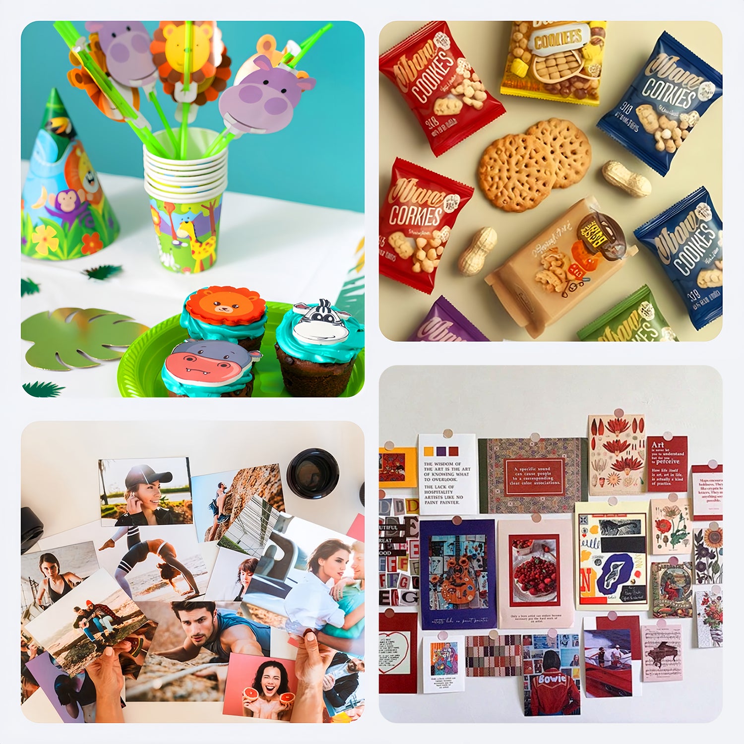 HUSPER Glossy Thin Inkjet Printer Paper 8.5x11 Inches 200 Sheets for DIY Chip Bag and Custom Party Favors 30LB Photo Paper 115g